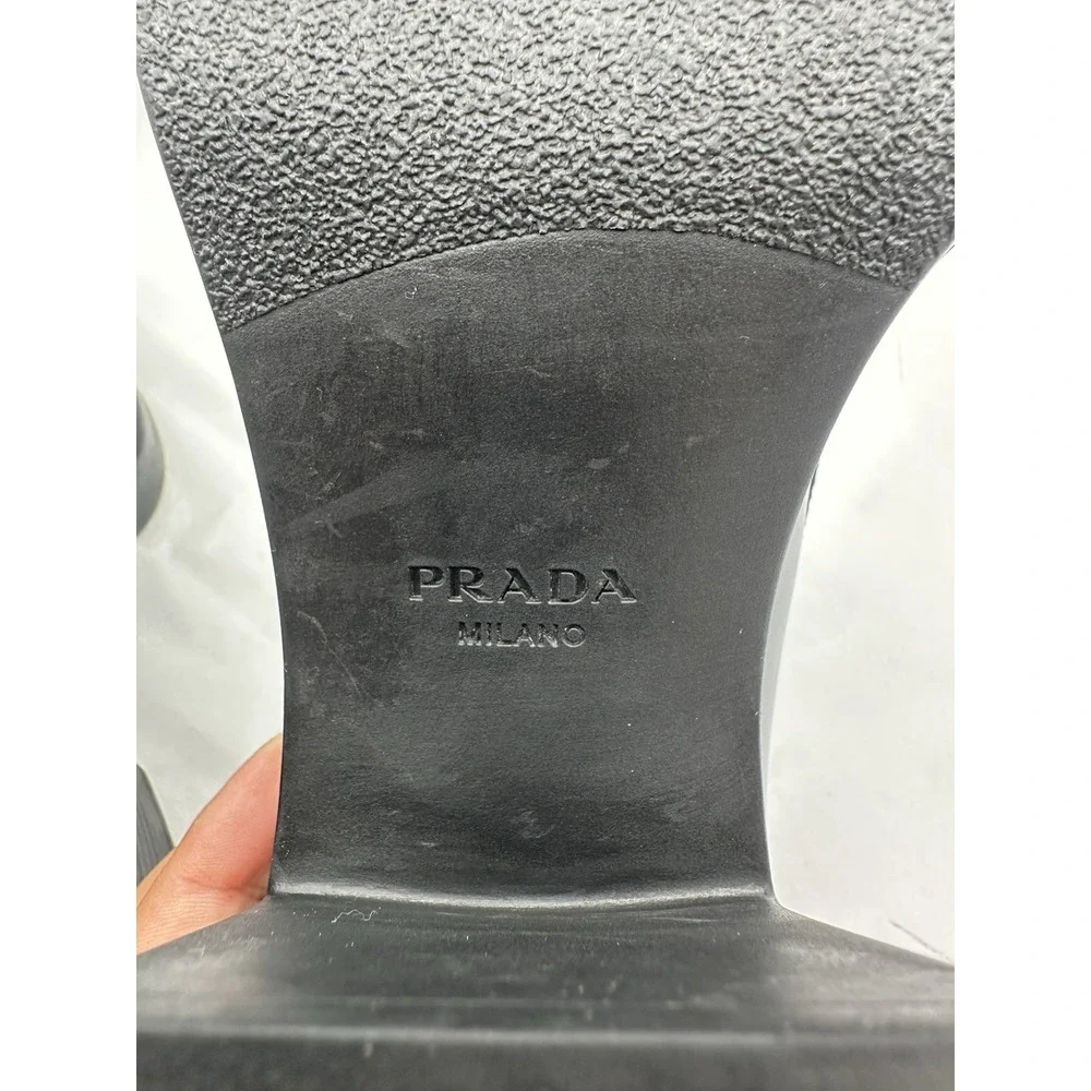 Prada spazzolato platform